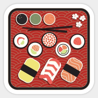 Sushi Dinner Sticker